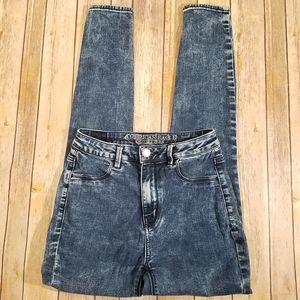 American Eagle sky high acid wash jegging 2